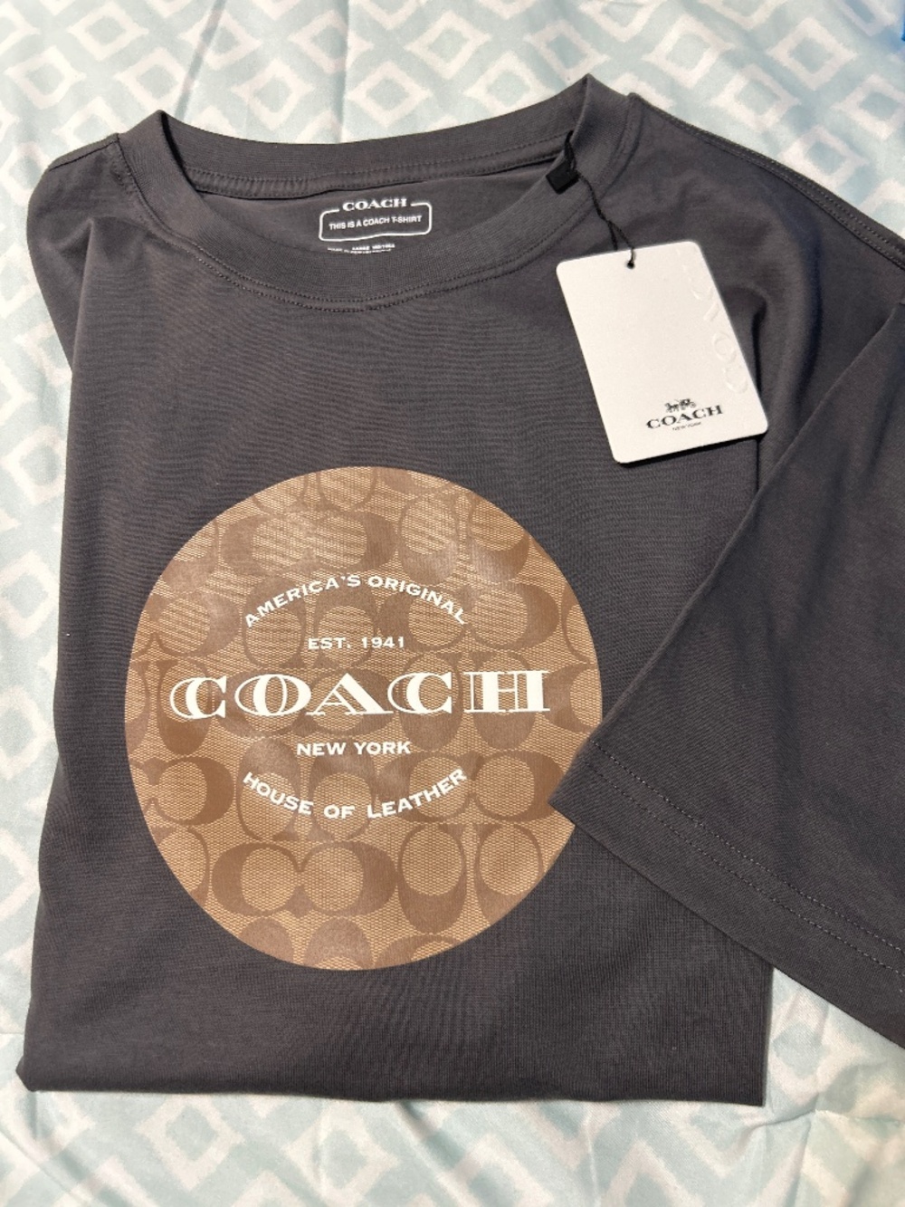 Coach Dark Grey Short Sleeve Tee